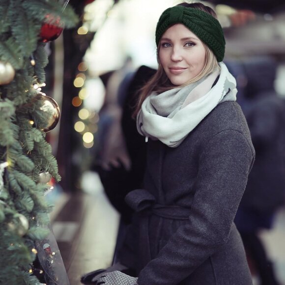 4 Pack Twisted Knit Headbands Thick Cable Crochet Turban Ear Warmer Knotted Head - Picture 3 of 7